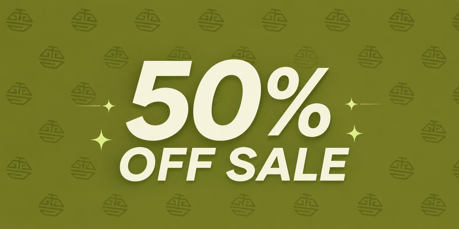 50% OFF SALE