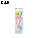KAI Pretty Eyebrow Razor – Gentle Facial & Eyebrow Trimmer (3pcs)