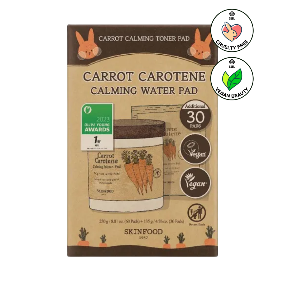 SKINFOOD Carrot Carotene Calming Water Pad 60pcs