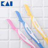KAI Pretty Eyebrow Razor – Gentle Facial & Eyebrow Trimmer (3pcs)
